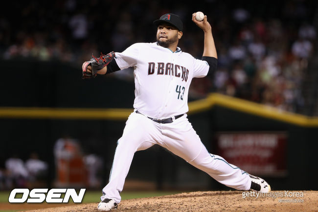 [사진] 애리조나 시절 에드윈 에스코바. ⓒGettyimages(무단전재 및 재배포 금지)