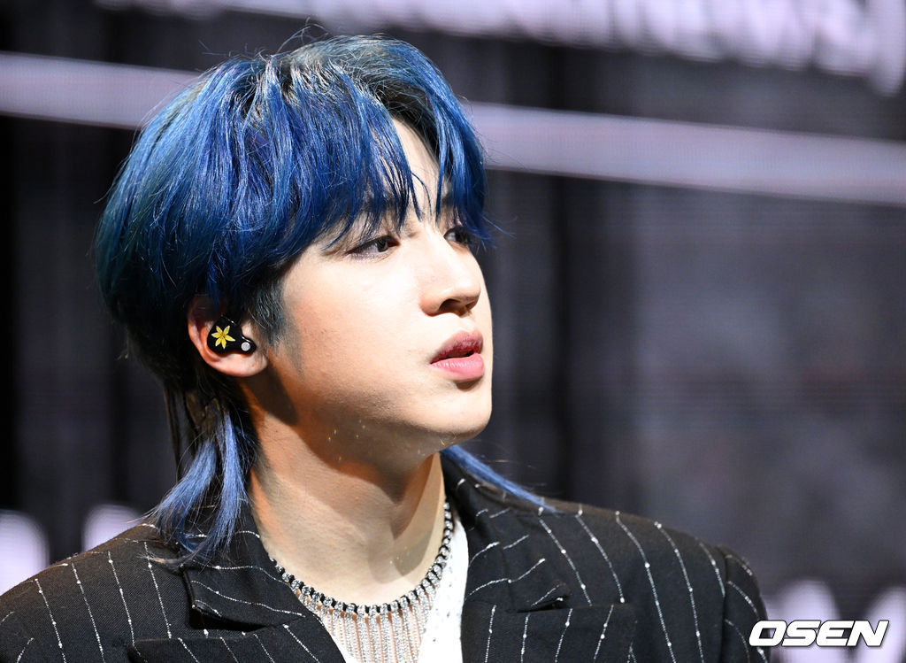 펜타곤 우석이 간담회를 하고 있다. 2022.01.24 /jpnews@osen.co.kr