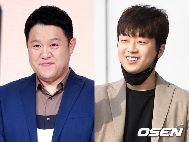 김구라(왼쪽)와 이찬원이 MC 호흡을 맞춘다. OSEN DB