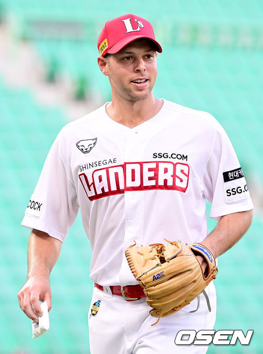 SSG 시절의 샘 가빌리오. /OSEN DB