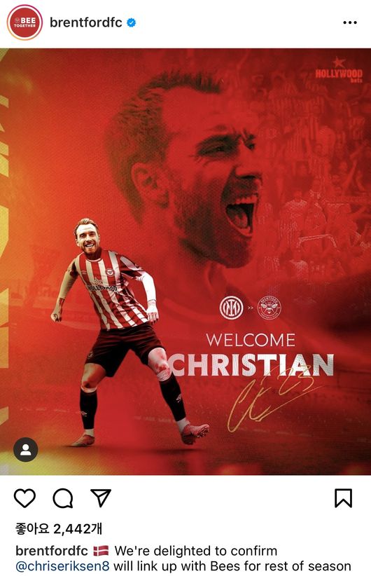 [사진] 브렌트포드 공식 SNS