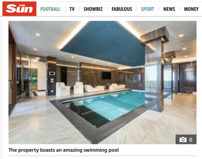 [사진] 더 선 홈페이지 캡쳐.