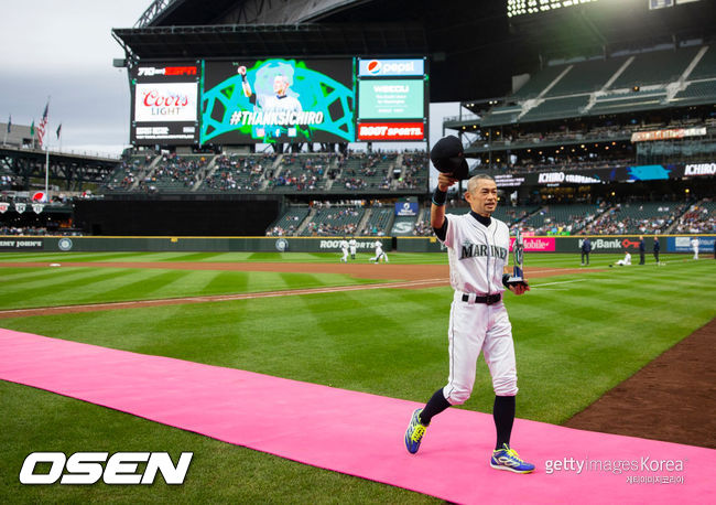 [사진] 메이저리그에서 뛰었던 스즈키 이치로. ⓒGettyimages(무단전재 및 재배포 금지)