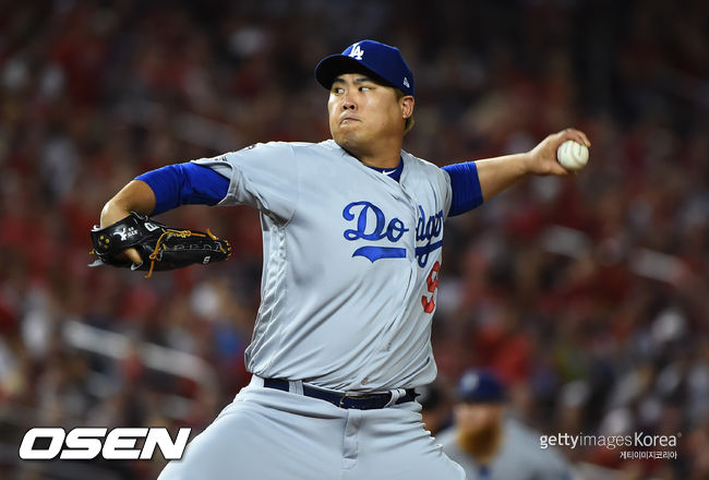 [사진] LA 다저스 시절 류현진. ⓒGettyimages(무단전재 및 재배포 금지)