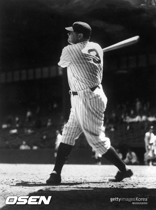 [사진] 메이저리그 전설의 타자 베이브 루스. ⓒGettyimages(무단전재 및 재배포 금지)