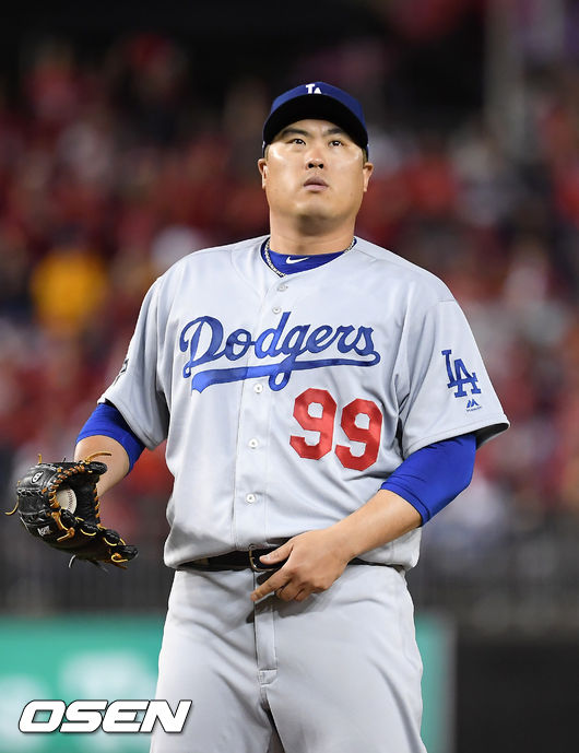 2019년 LA 다저스 시절 류현진 /OSEN DB