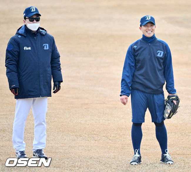 NC 이동욱 감독과 손아섭 /OSEN DB
