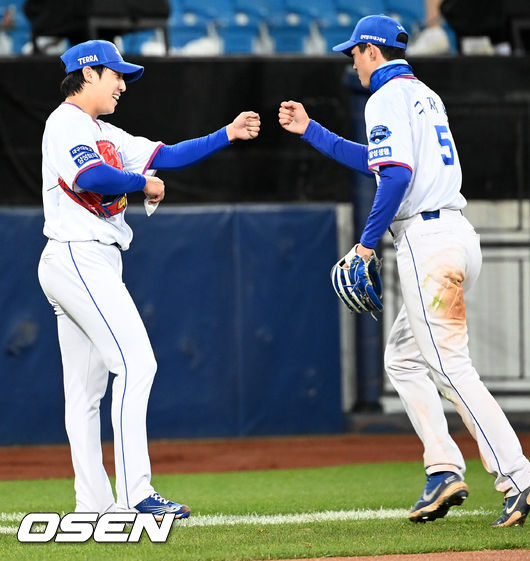 원태인과 구자욱 / OSEN DB