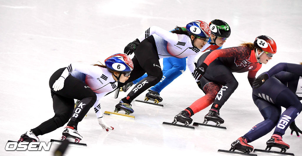 최민정과 심석희가 질주하고 있다.2018.02.22/rumi@osen.co.kr