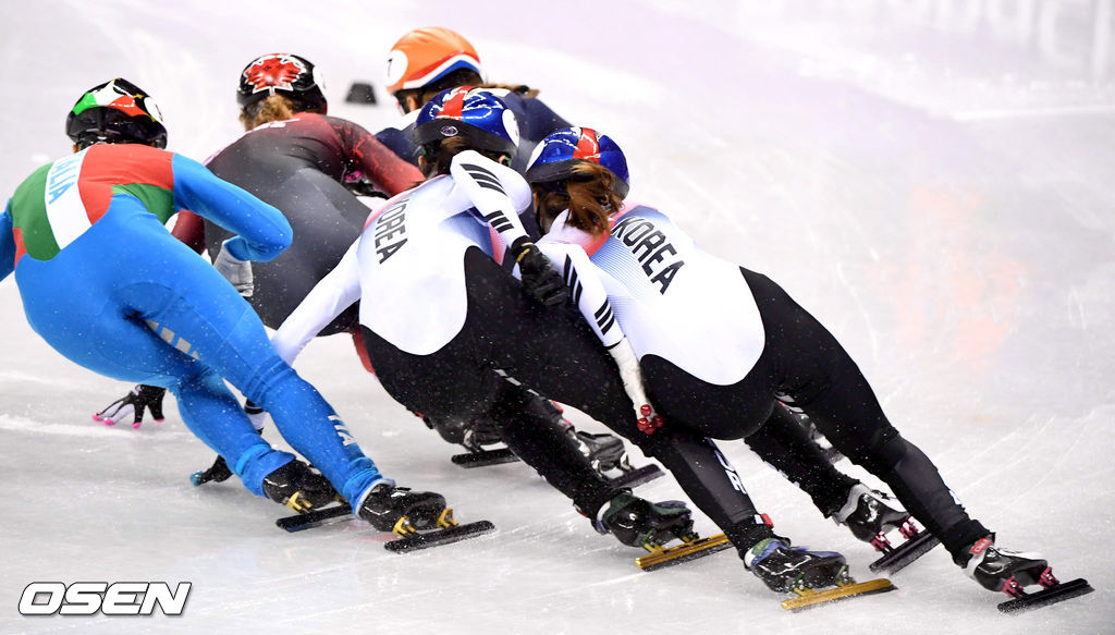 최민정과 심석희가 충돌하고 있다.2018.02.22/rumi@osen.co.kr