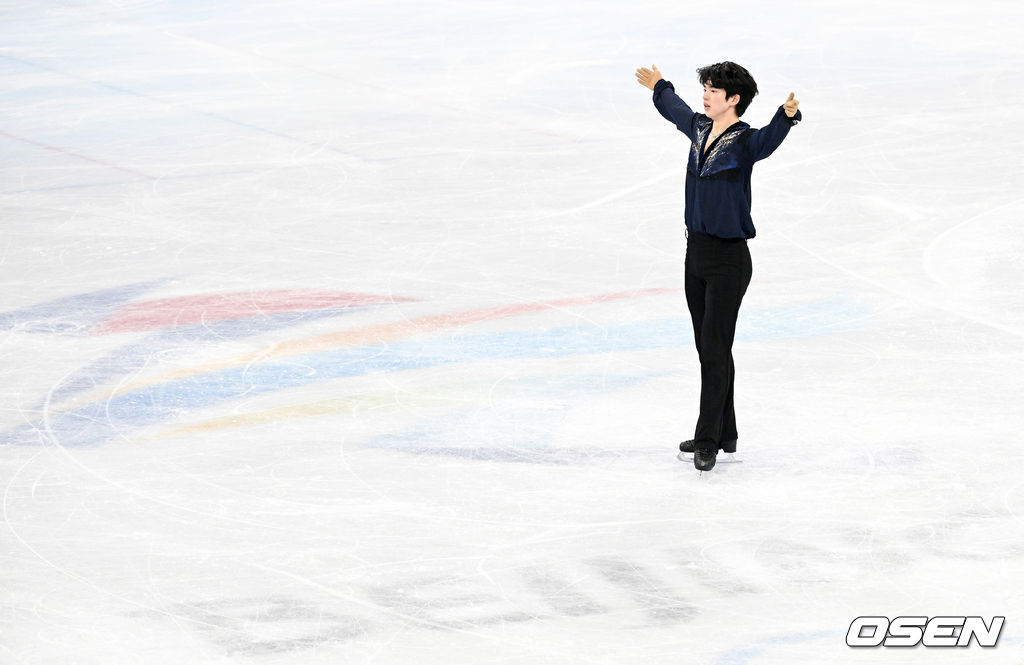 10일(한국시간) 중국 베이징 캐피털 실내 경기장에서 2022 베이징 동계올림픽 피겨 스케이팅 남자 싱글 프리 경기가 열렸다. 대한민국 차준환이 프리 연기를 펼치고 있다. 2022.02.10 /jpnews@osen.co.kr