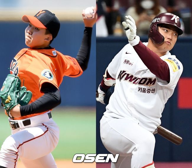 키움 히어로즈 송정인(왼쪽), 이주형. /OSEN DB