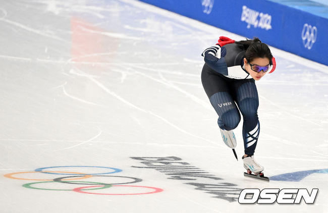 스피드스케이팅 김보름이 훈련하고 있다. 2022.02.06 /jpnews@osen.co.kr