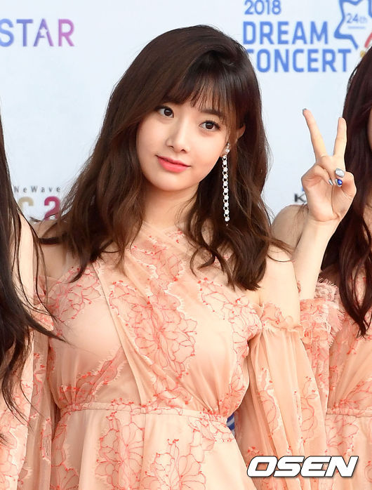 12일 오후 서울월드컵경기장에서 ‘제24회 사랑한다 대한민국 2018 드림콘서트’가 열렸다.<br /><br />걸그룹 유니티 이현주가 포토타임을 갖고 있다./sunday@osen.co.kr