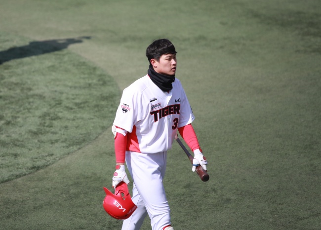 KIA 타이거즈 좌타 유망주 김석환./KIA 제공