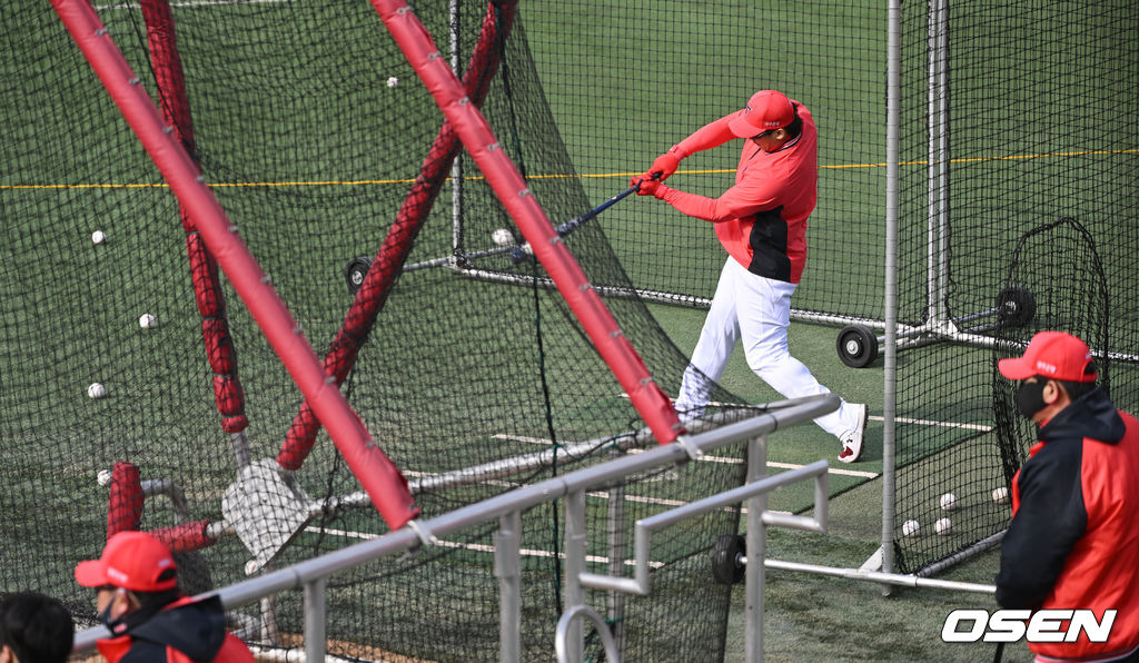 스프링캠프 훈련중인 KIA 타이거즈. /OSEN DB