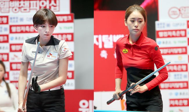 [사진]임정숙(왼쪽)과 최지민 /PBA 제공