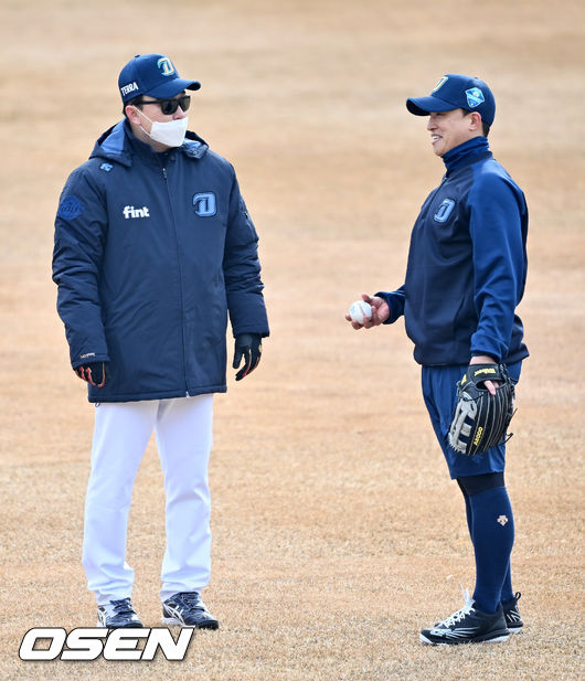 NC 이동욱 감독과 손아섭 /OSEN DB