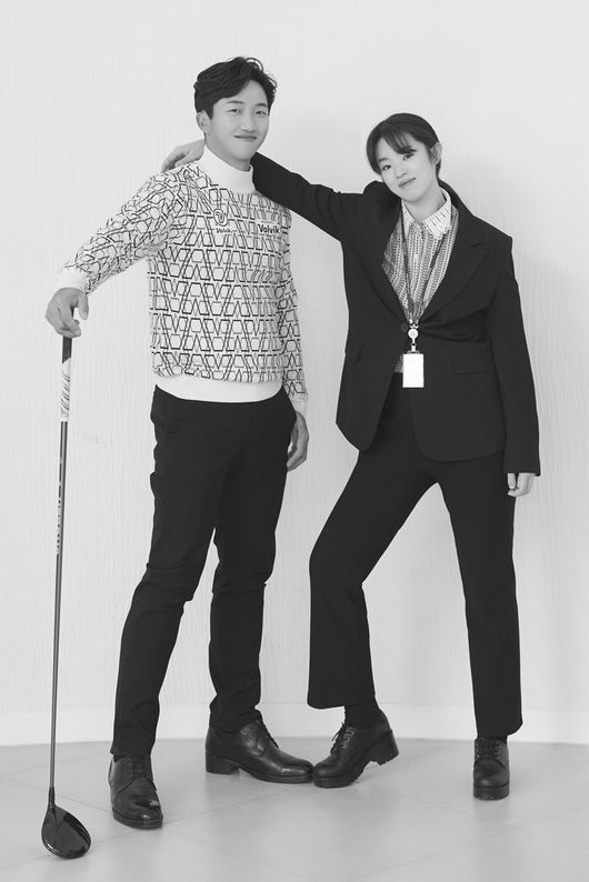 김홍택 프로와 예비신부. /볼빅 제공. 