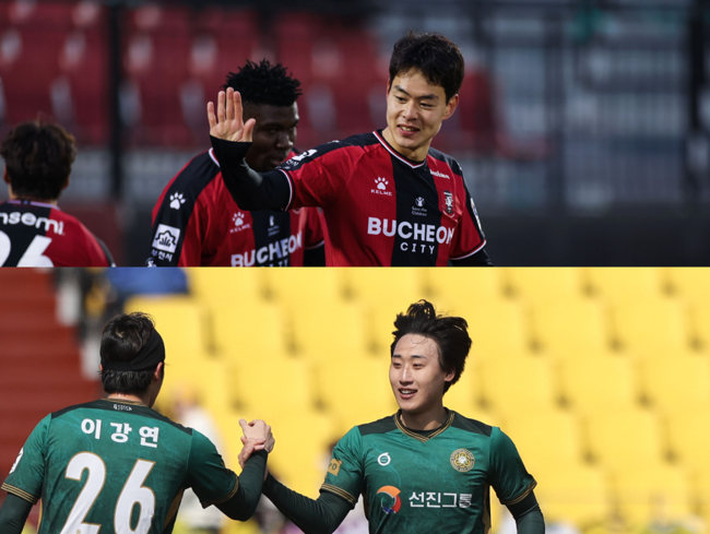 [사진]한지호(위)와 손석용(아래) /한국프로축구연맹 제공