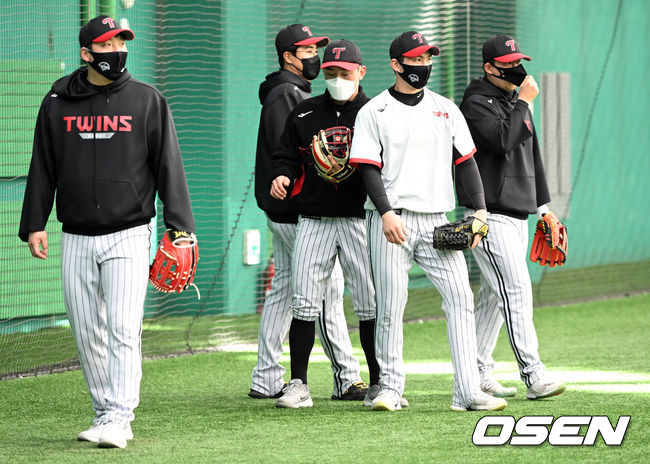 LG 선수단./ OSEN DB