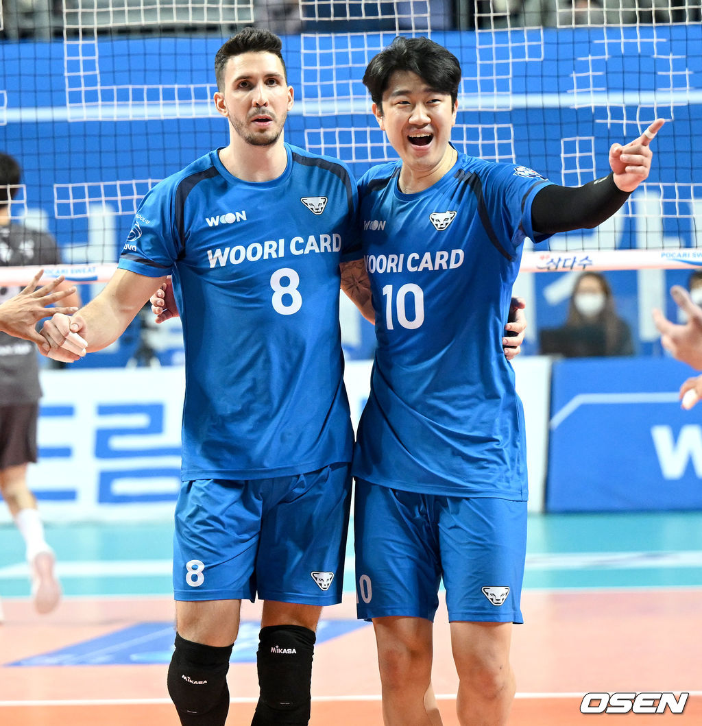 우리카드 알렉스, 나경복. /OSEN DB