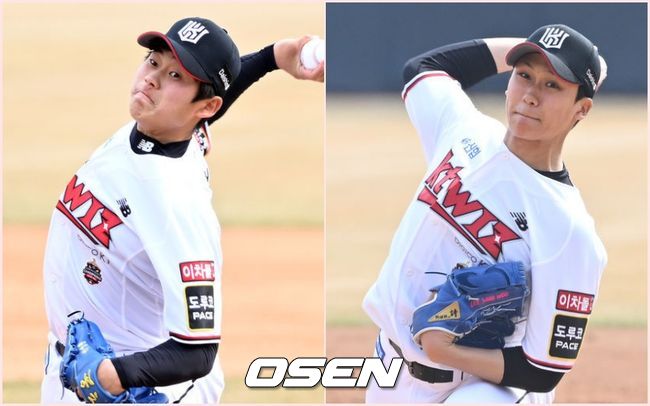 KT 신인 박영현(왼쪽)과 이상우. /OSEN DB