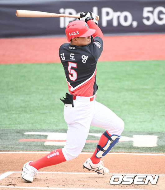 1회초 KIA 선두타자 김도영이 안타를 날리고 있다. 2022.03.17 / soul1014@osen.co.kr