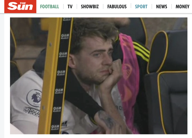 [사진] 더 선 홈페이지 캡쳐.