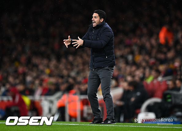 [사진] 미켈 아르테타 감독 / ⓒGettyimages(무단전재 및 재배포 금지)