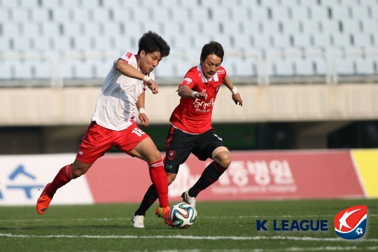 [사진] 고양 Hi FC에서 미드필더로 활약했던 주민규 / 한국프로축구연맹 제공