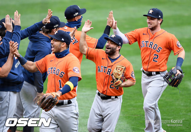 [사진] 카를로스 코레아, 호세 알투베, 알렉스 브레그먼 ⓒGettyimages(무단전재 및 재배포 금지)