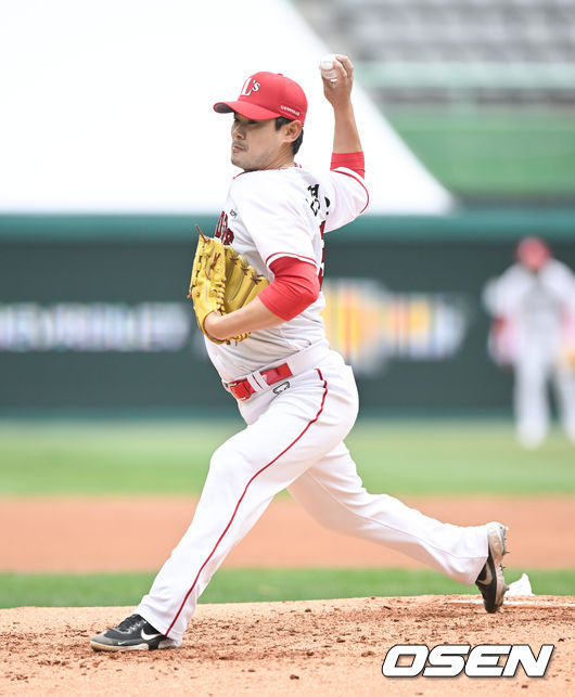3회초 SSG 선발투수 노경은이 역투하고 있다. 2022.03.24 / soul1014@osen.co.kr