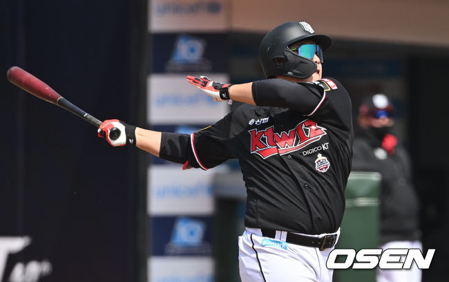 강백호는 3번 1루수로 선발 출장해 3타수 3안타 1타점을 기록했다. 2022.03.24 / hyun309@osen.co.kr