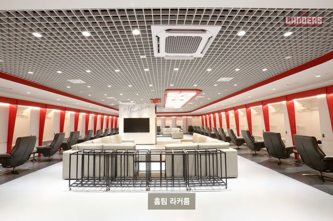 SSG랜더스필드의 홈팀 라커룸. /SSG 랜더스 제공