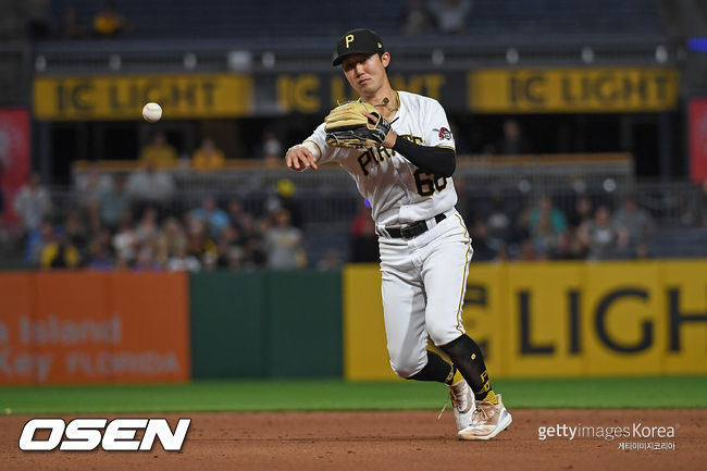 [사진] 피츠버그 파이리츠 박효준. ⓒGettyimages(무단전재 및 재배포 금지)