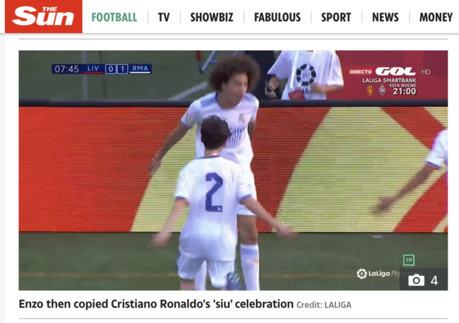 [사진] 더 선 홈페이지 캡쳐.