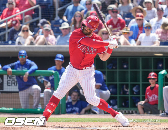 [사진] 필라델피아 강타자 브라이스 하퍼. ⓒGettyimages(무단전재 및 재배포 금지)