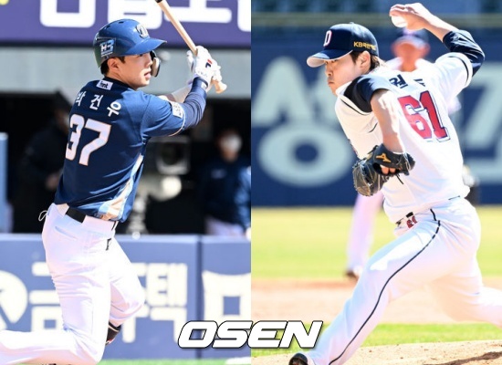 NC 박건우(좌)와 두산 최원준 / OSEN DB