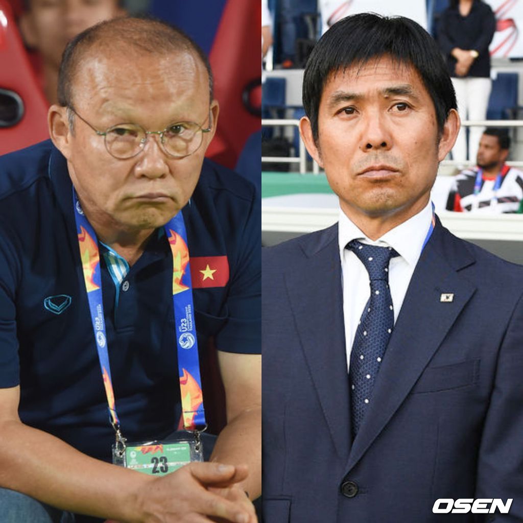 [사진] 박항서 감독(왼쪽)과 모리야스 하지메 일본 감독 / OSEN DB.