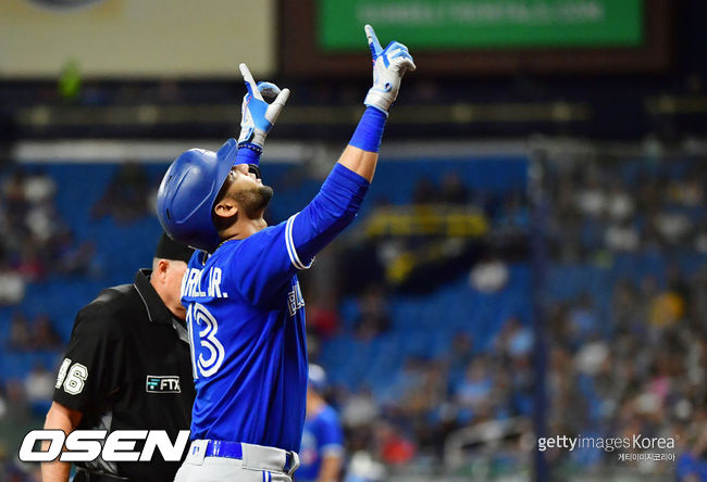 [사진] 토론토 블루제이스 루어데스 구리엘 주니어. ⓒGettyimages(무단전재 및 재배포 금지)