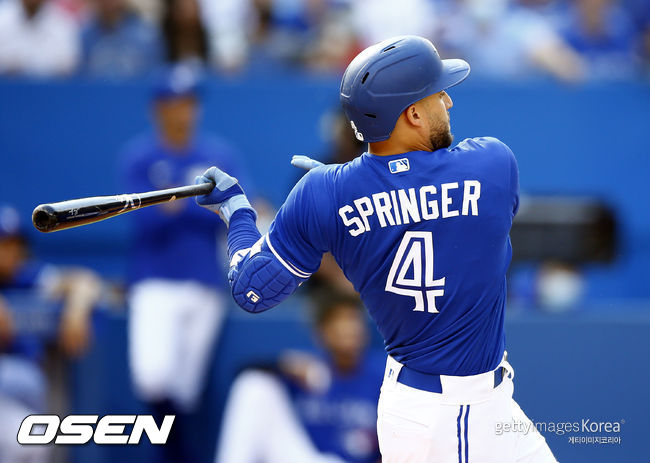 [사진] 토론토 블루제이스 조지 스프링어. ⓒGettyimages(무단전재 및 재배포 금지)
