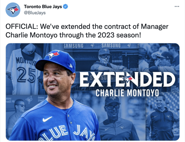 토론토 구단 SNS