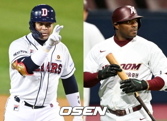 두산 페르난데스(좌)와 키움 푸이그 / OSEN DB