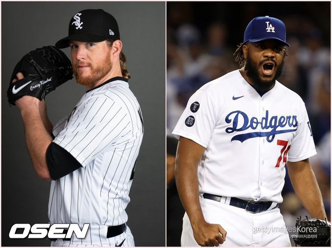 [사진] 크레이그 킴브렐(왼쪽)과 켄리 잰슨. ⓒGettyimages(무단전재 및 재배포 금지)