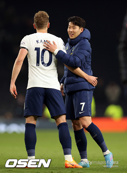 [사진] 해리 케인과 손흥민 / ⓒGettyimages(무단전재 및 재배포 금지)