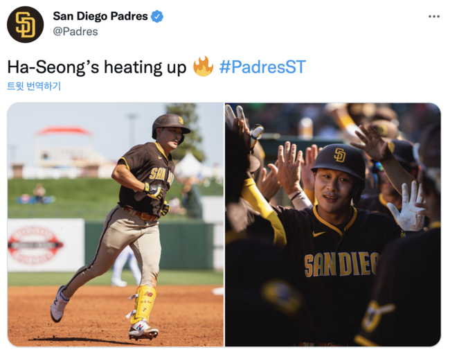 샌디에이고 파드리스 SNS