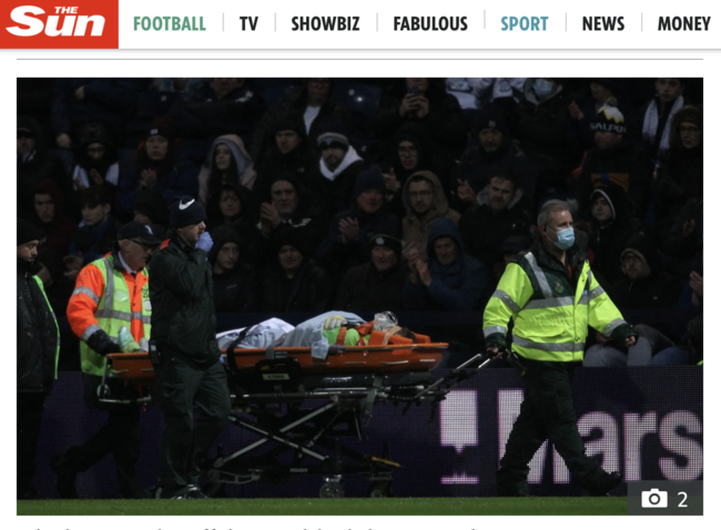 [사진] '더 선' 홈페이지 캡처.