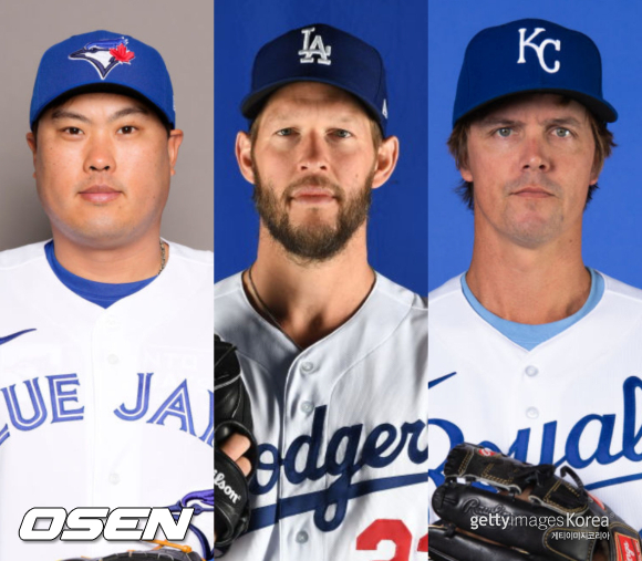 [사진] 류현진-커쇼-그레인키 ⓒGettyimages(무단전재 및 재배포 금지)