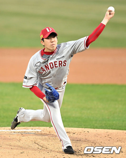 SSG 랜더스 좌완 선발 오원석. / OSEN DB